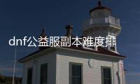 dnf公益服副本难度排名